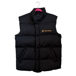 Veuve Clicquot Men's Black Quilted Puffer Vest - Sleeveless Insulated Layer